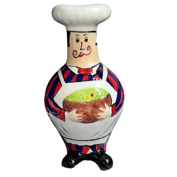 Vintage Chefs Husband and Wife Hand Painted Salt and Pepper Shakers - Picture 2 of 9